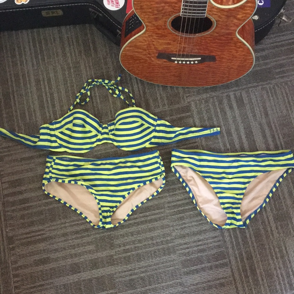 J. Crew Striped bikini